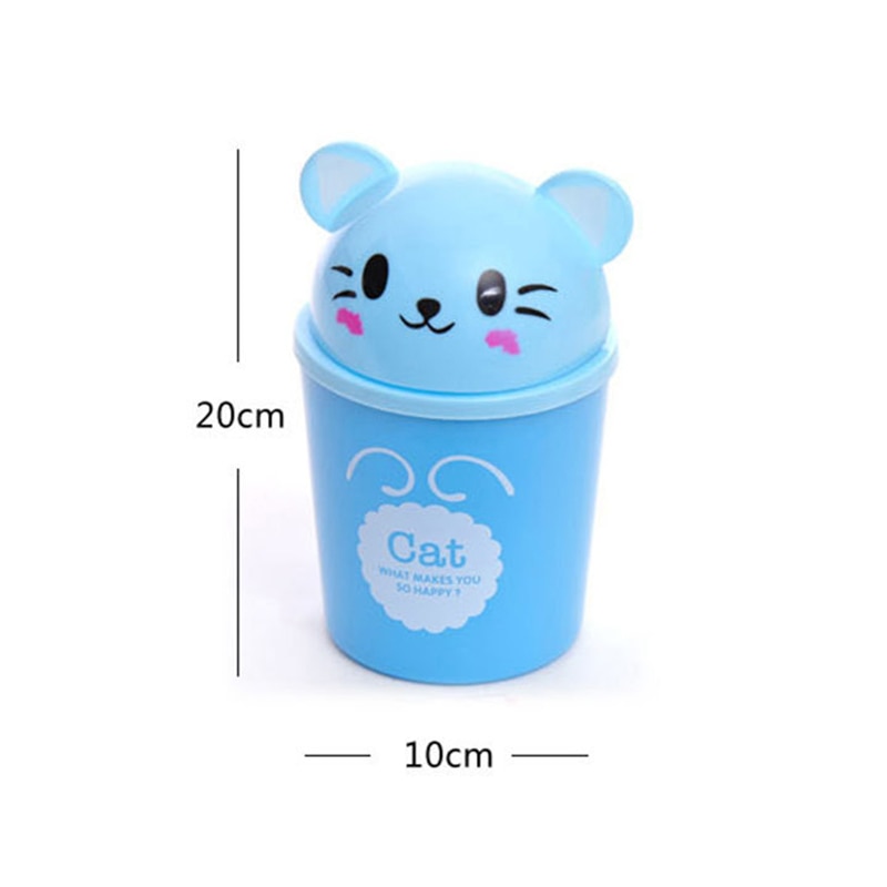 1pc Multifunction Waste Bin Desktop Trash Bin Trash Can Storage Bucket Car Toilet Waste Storage Box Organizer Trash Can