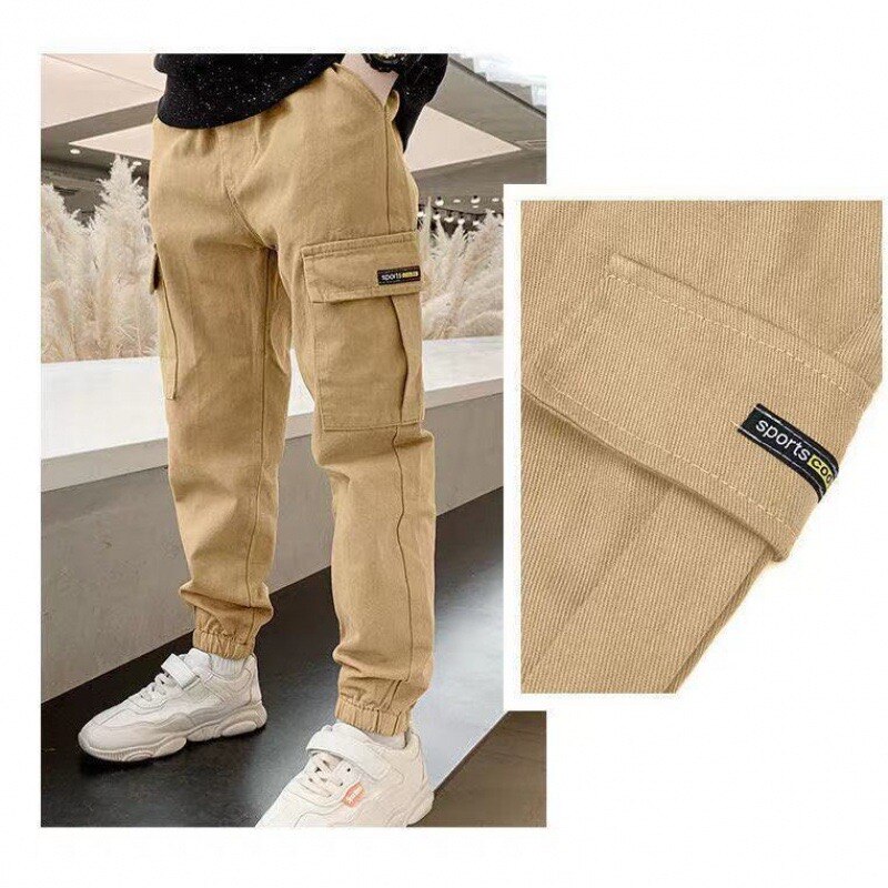 Boys Pants Spring and Autumn Children's Casual Sports Trousers All-match Overalls Kids Clothes BK01