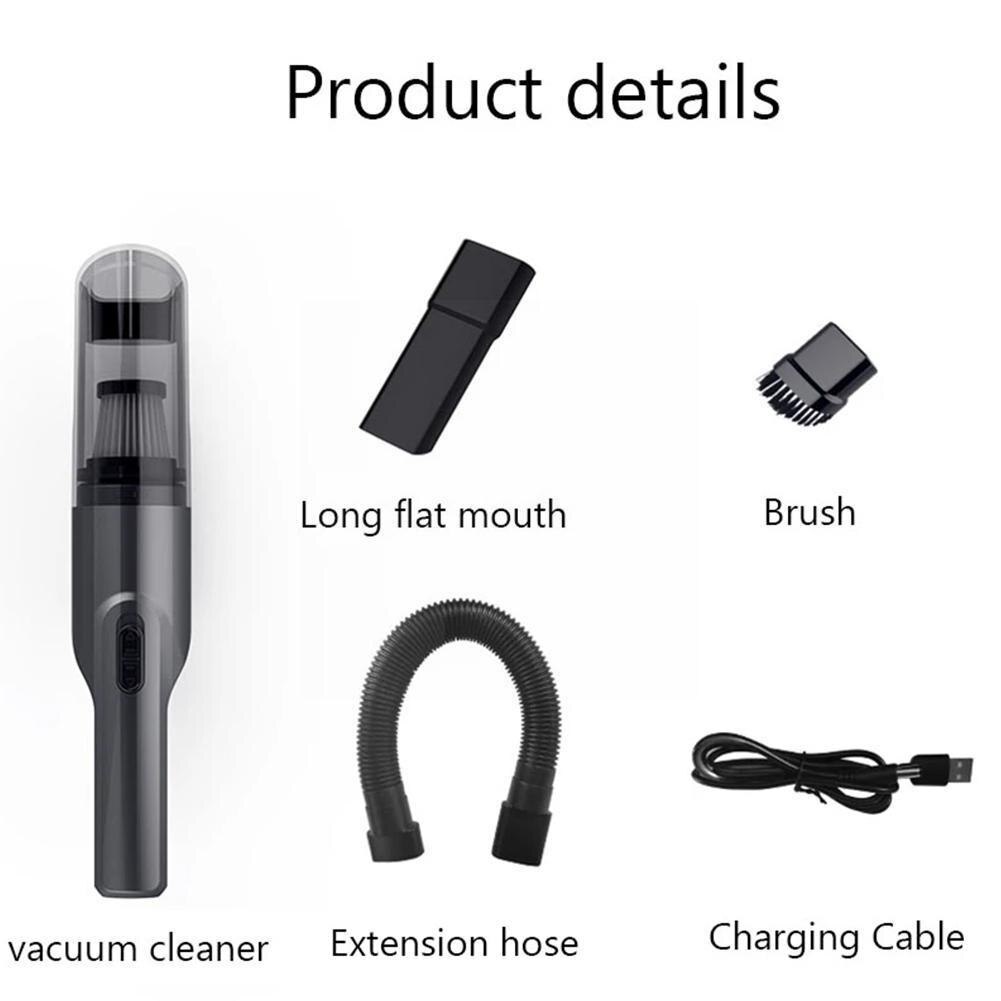 Wireless Car Vacuum Cleaner For Machine Cordless Portable Handheld Desktop Vacuum Cleaner For Home Home Appliance Car Produ W7E7