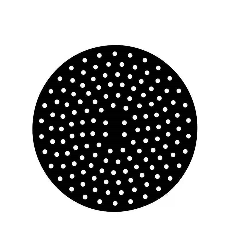 Non-Stick Silicone Air Fryer Liner Steamer Pad Baking Inner Liner Cooking Mat Kitchen Utensils Accessories Eco-friendly Cookware: 8inch-Round-Black