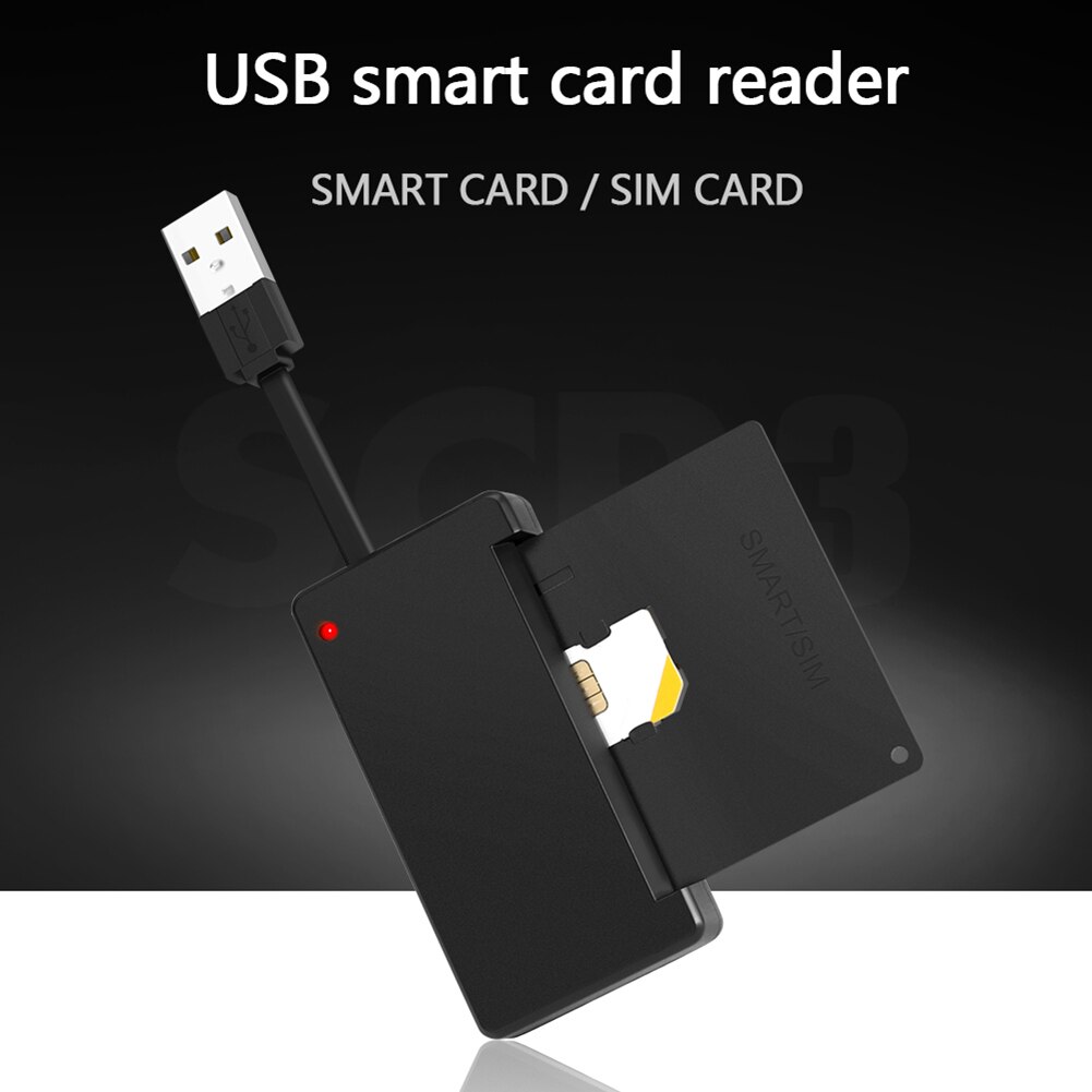 Carta di credito PC scheda di memoria Flash IC ID EMV DNIE SIM lettore di Smart Card USB per PC adattatore Smart Cardreader per Computer