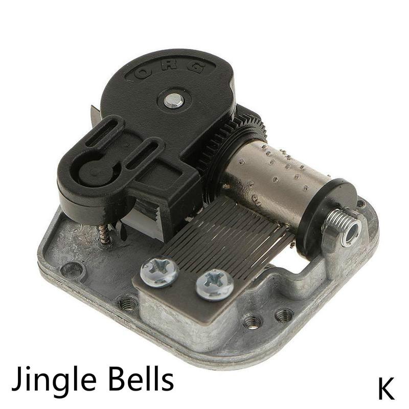 DIY Hand Crank Music Motor Mini Music Box Wind of Up Music City Sky Meet Movement the Accessories Play Toy Set I3A7: K