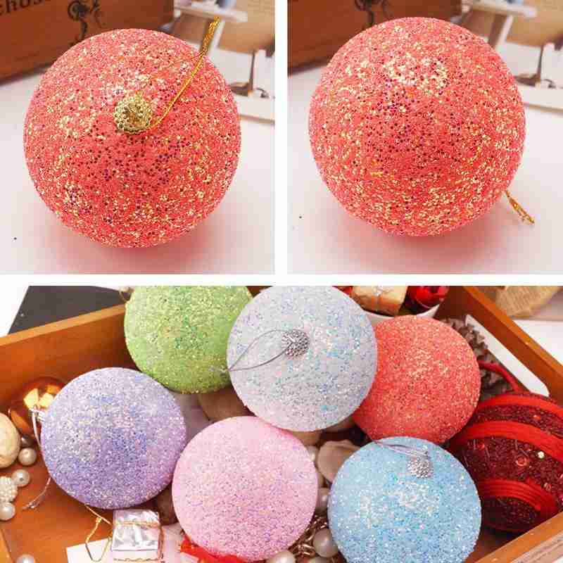 5 stücke Kugeln Gold Silber Kugeln Für Weihnachten Heimat Party Strass funkeln Weihnachten Baum 8CM Ball Hochzeiten Ornament