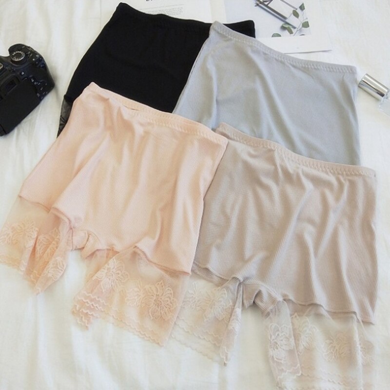 Women Safety Shorts Lace Breathable Boy Shorts Lady Seamless Underwear Short Pants Under Skirts Shorts