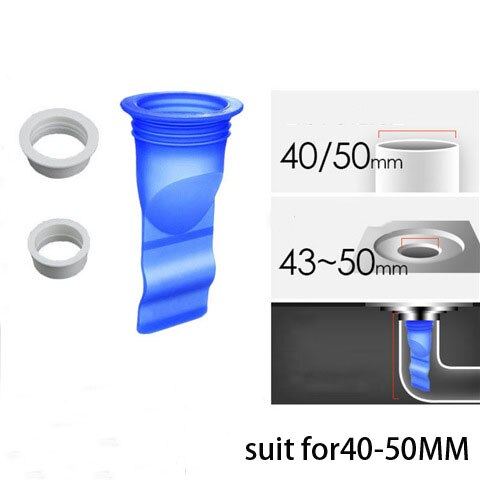 Keuken Afvoer Geur-Proof Seal Drainage Riool Plug Wasmachine Cover Motbestendig Ontsmetten Stinkende Afvoerputje Kern Plug Gadgets: H set