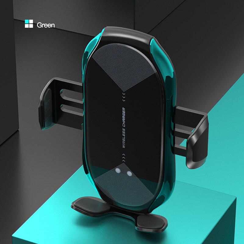 T6 Car Phone Holder Smart Phone Bracket Induction Wireless Charger Mobile Phone Stand 10W Fast Charge With Magnetic Head
