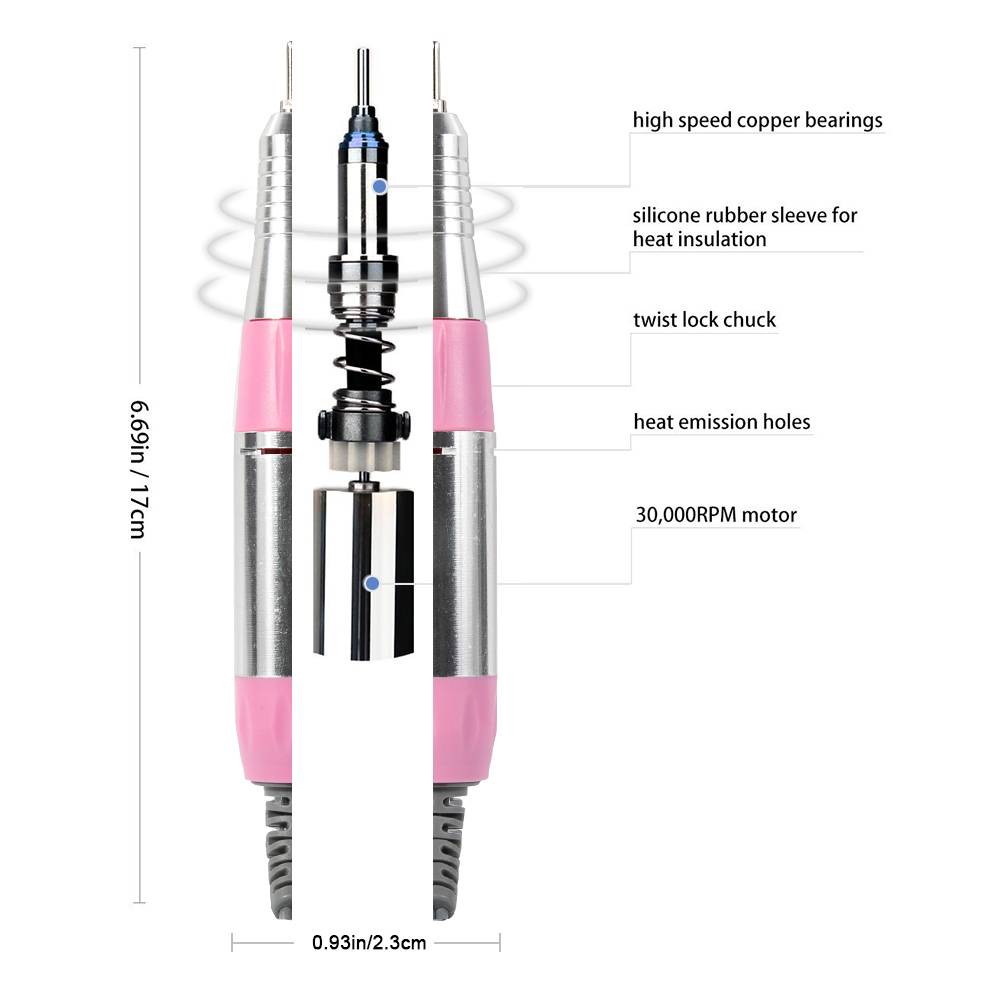 Electric Nail Drill Machine Manicure Pedicure Files Tools Kit &amp; Accessory Nail Polisher Grinding Glazing Machine For Gel Polish
