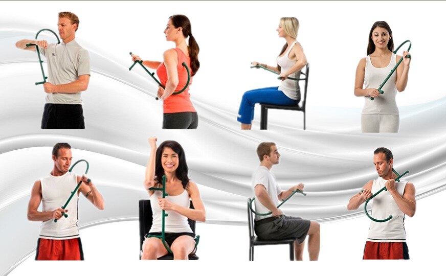 Bâton d&#39;auto-Massage à Point de déclenchement, crochet Theracane, soulagement des muscles du corps, Thera Cane, masseur de dos, outils thérapeutiques, Massage et Relaxation