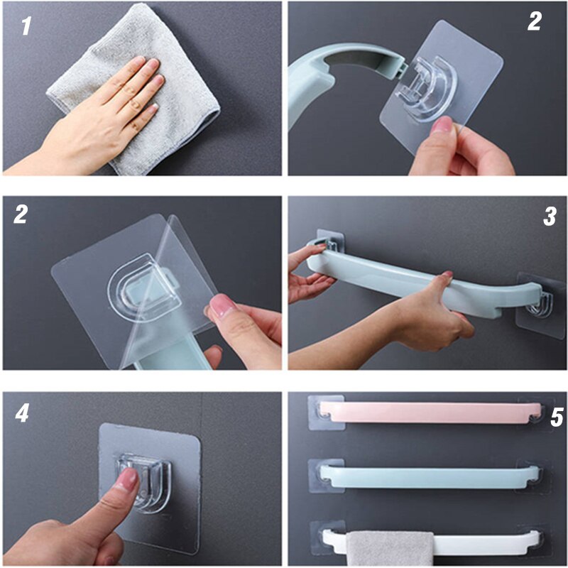 Support de rangement mural pour serviettes de bain, porte-pantoufles, porte-couvercle de Pot de cuisine, porte-serviettes de bain, organisateur de chaussures