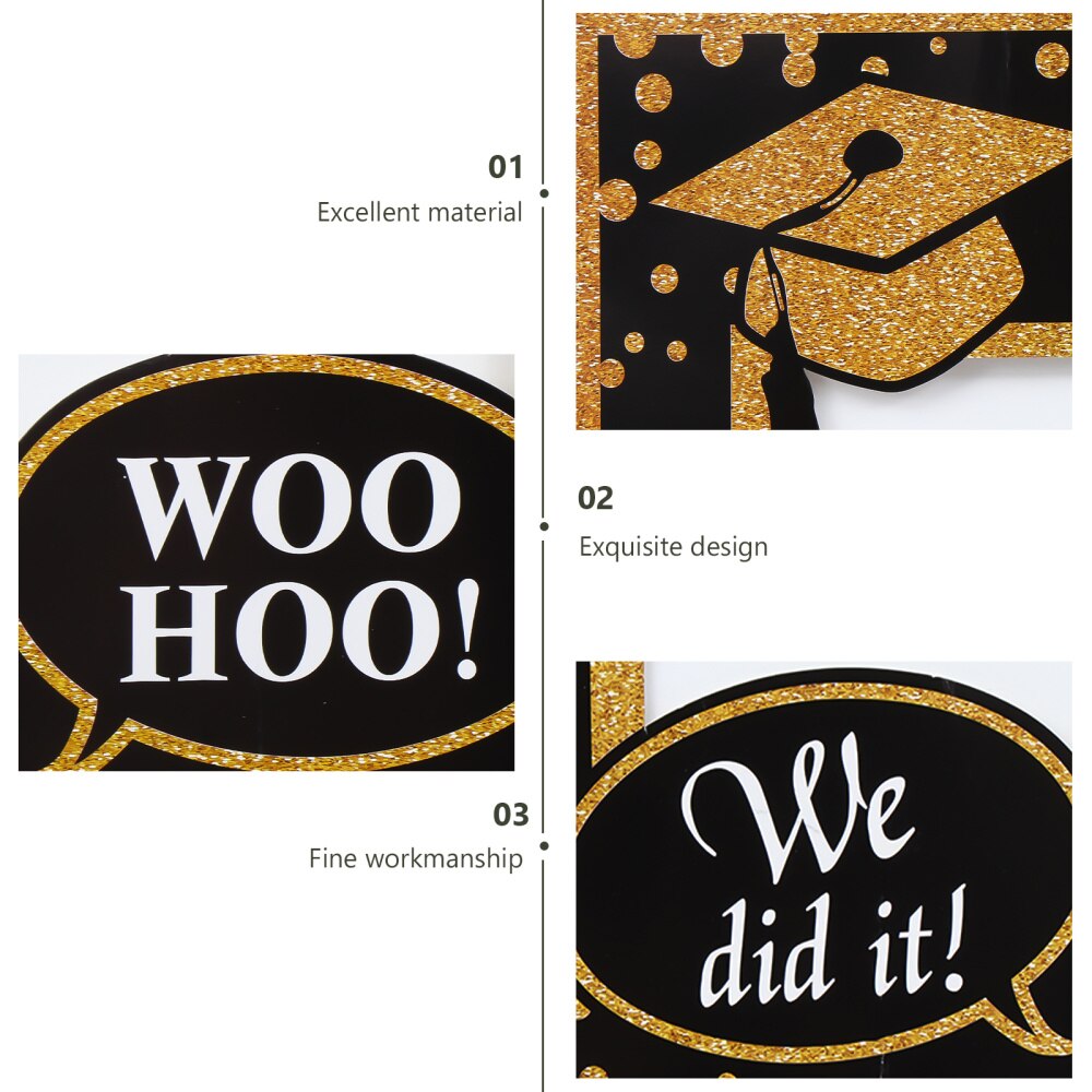 1pc Graduation Party Paper Photo Booth Frame Photography Supply