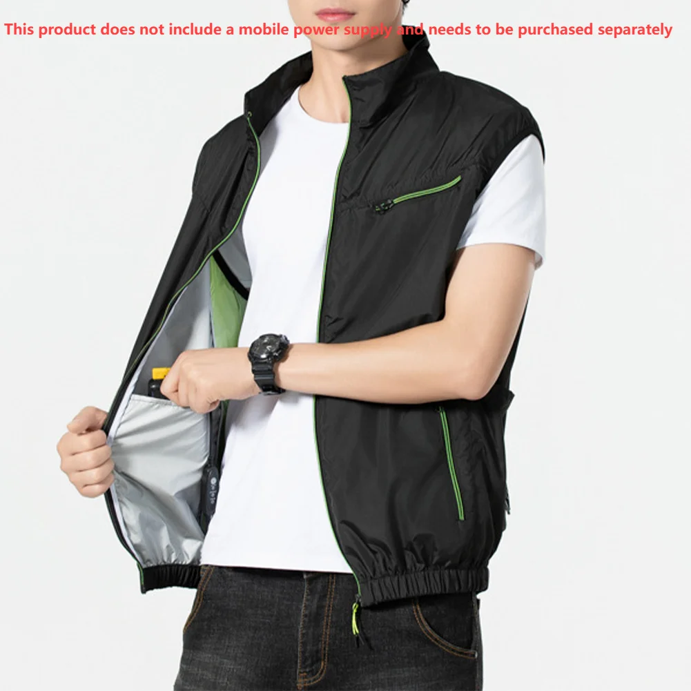 Chaleco de refrigeración con ventilador de hielo, ropa de aire acondicionado resistente al calor, para verano, Camping, pesca, senderismo, novedad
