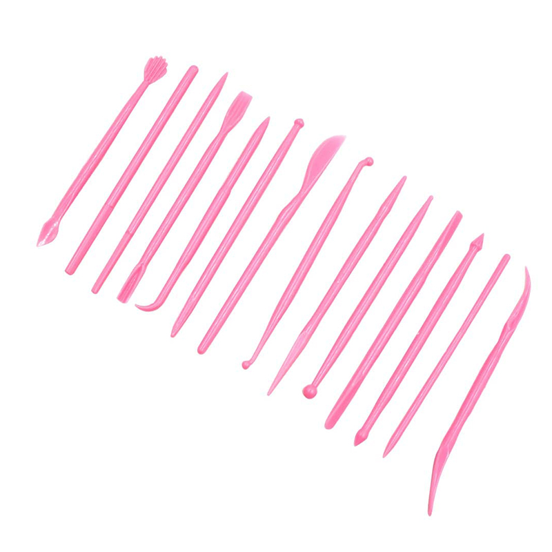 14 Pcs Set Plastic Crafts Clay Modeling Tool Pottery Carving Tools DIY Kit for Shaping Sculpting Carving