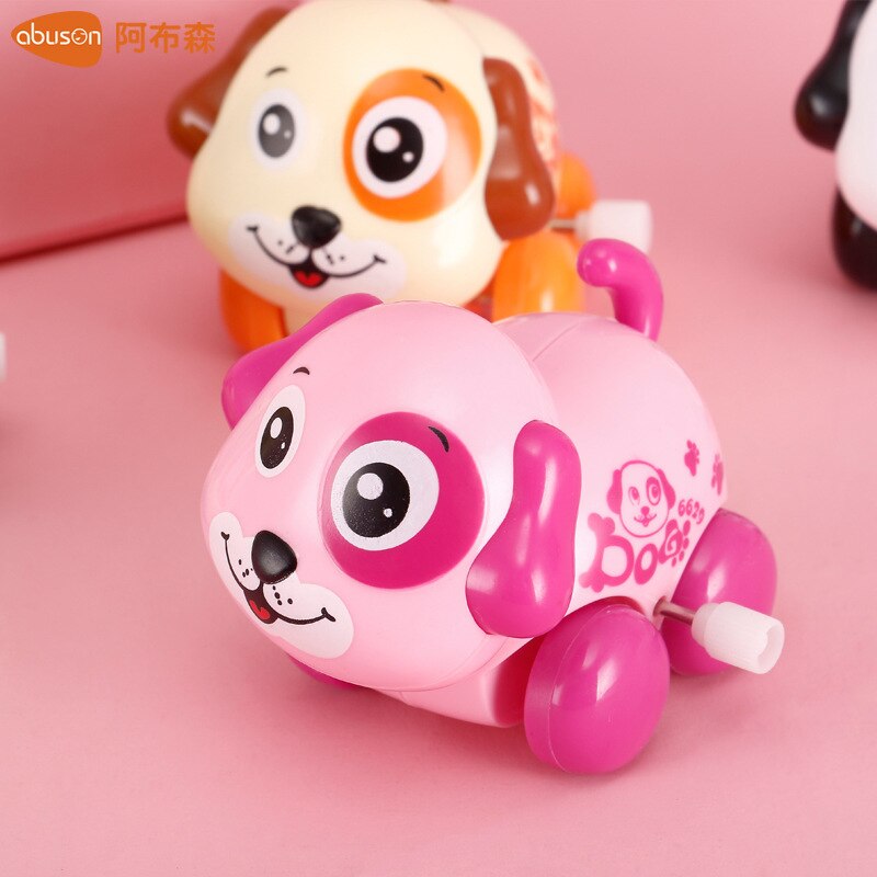 Giocattoli divertenti per bambini Unisex giocattolo a orologio scorrevole Mini tirare indietro Cartoon Animal Wind Up giocattoli per bambini ragazza ragazzi: dog