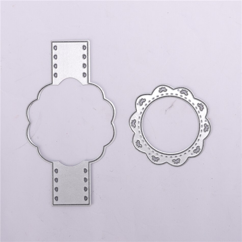 DiyArts Banner Stitched Dies Frame Scrapbooking Cut Die Punching Templates Stencils for Diy Scrapbooking Embossing Dies
