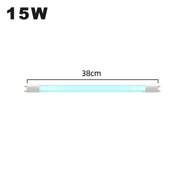 High Ozone &amp; Ozone Free Quartz Ultraviolet Germicidal Lamp Tube Uv Sanitizing Light Tubes Uvc Germicidal Lamp 8W 10W 15W: 15W 38cm / Ozone Free