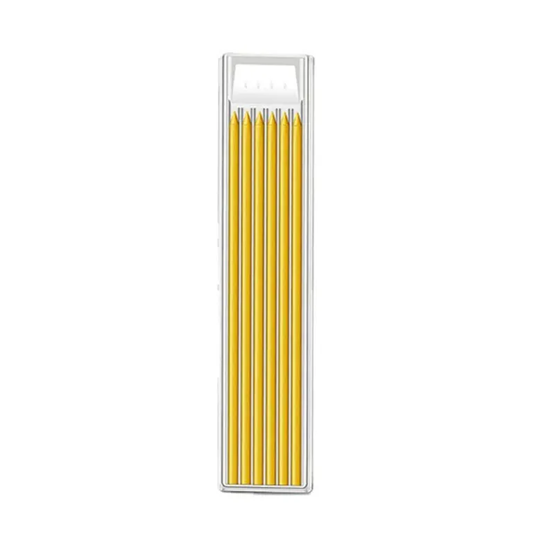 Paquete de 4-1 lápices de carpintero sólidos con recambio, marcador de lápiz mecánico de Agujero profundo de punta larga de 40mm para construcción de carpintería: green