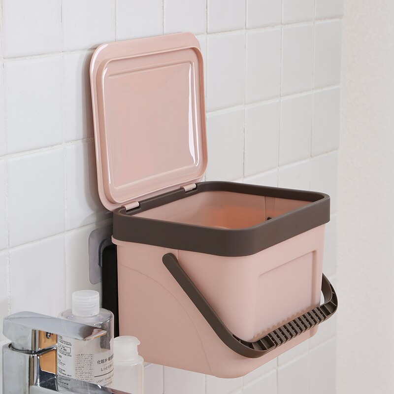 Wall Mounted Kitchen Trash Can Car Recycle Bin Trash Bin Kitchen Dustbin Garbage Rubbish Bin Garbage Can Waste Bin For Kitchen