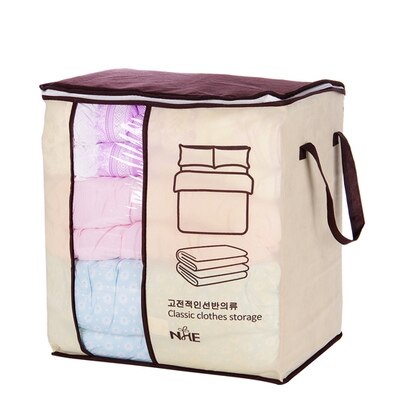 Doorschijnende Kleding Quilt Onder Bed Opbergtas Doek Doos Draagbare Rits Quilt Organizer Home Slaapkamer Organizer: C