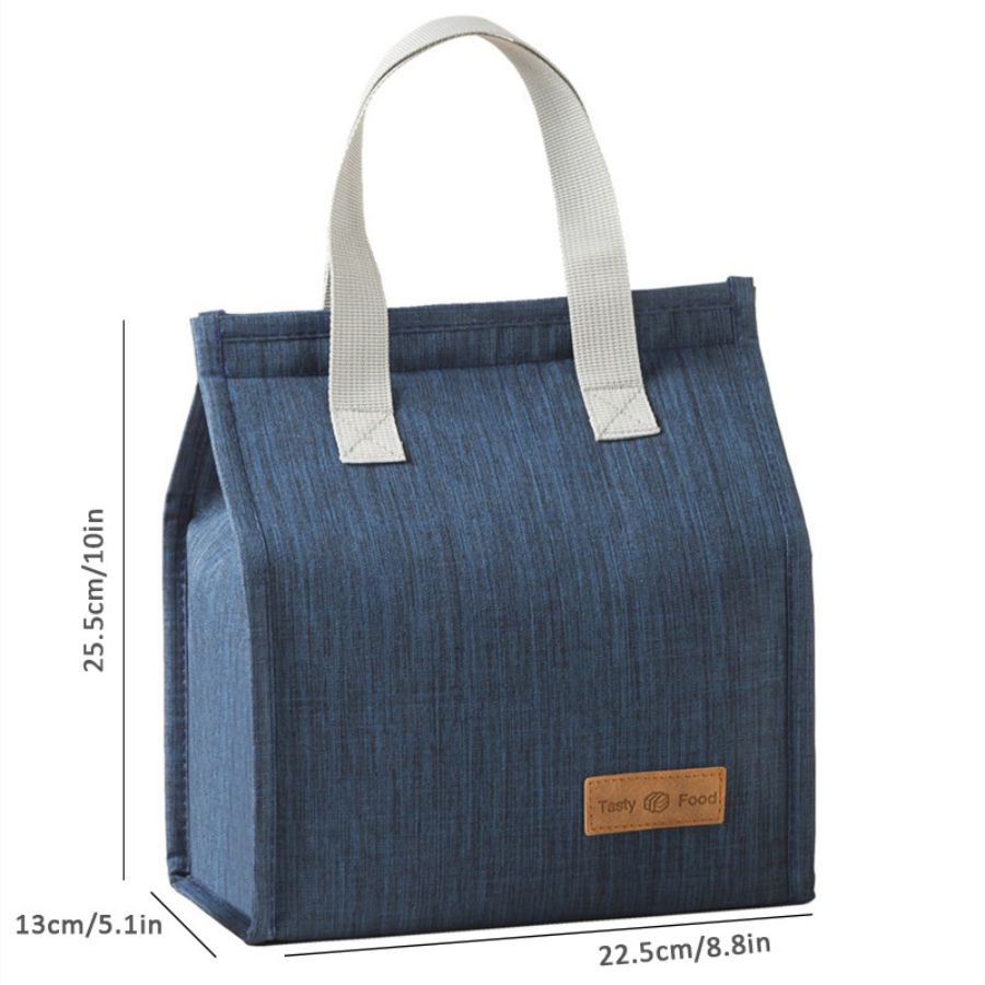 GeeRic Sac à Déjeuner Isotherme, Sacs à Main Isothermes Pour Aliments, Boîte à Déjeuner Bento Pour Femmes Et Hommes, Haute Capacité Avec Cuillère