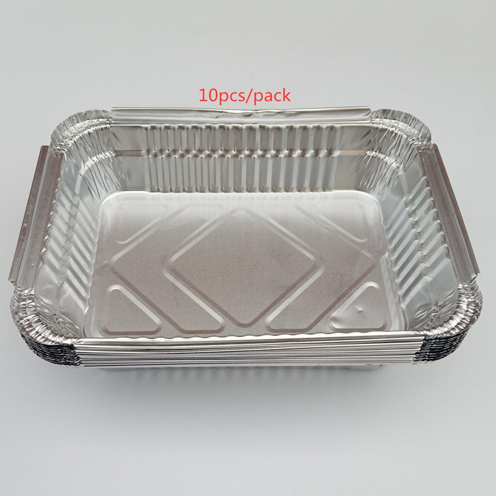 Aluminiumsformer kakeplater bakervarer engangs aluminiumsskuffer resirkulerbare: 10 stk