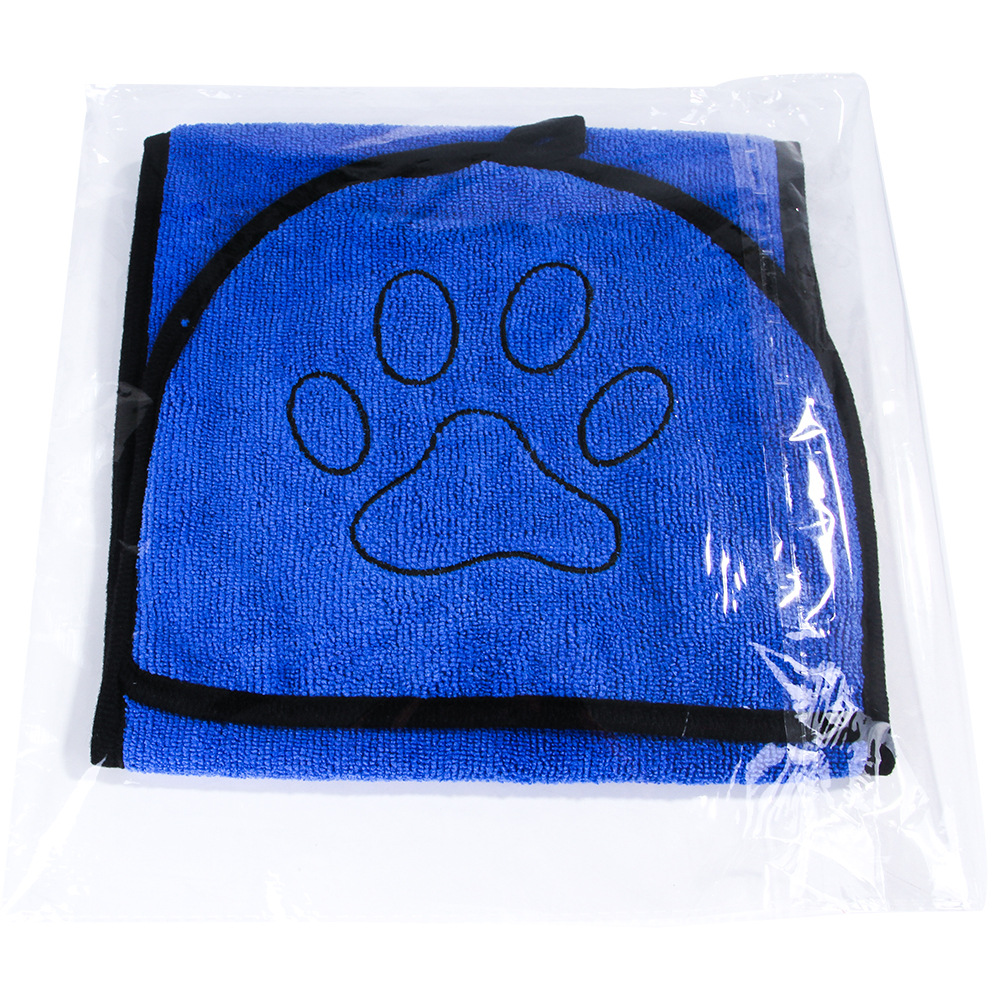Toallas de baño de microfibra superabsorbentes para perro, manta de secado para mascotas con bolsillo, Toalla de baño para perros pequeños, medianos y grandes