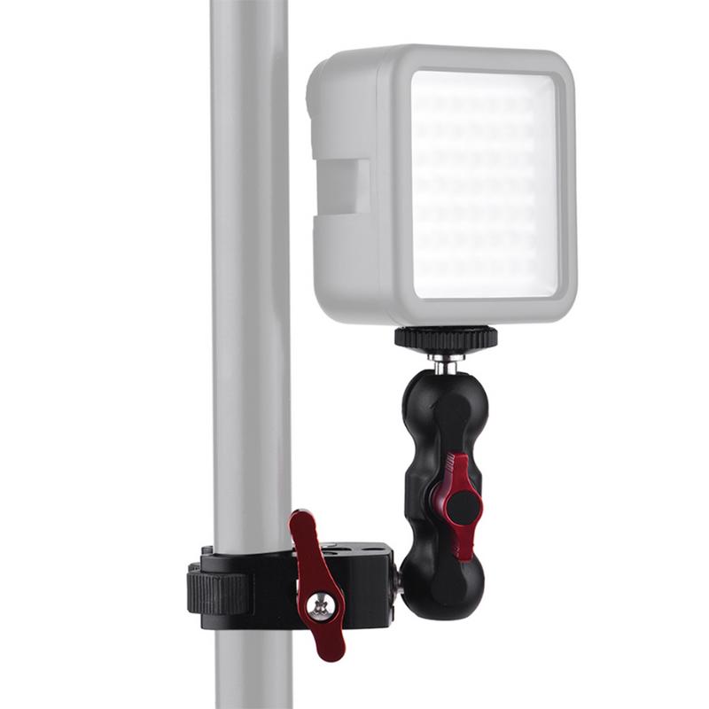 Bras magique pour appareil photo reflex, double sabot, rotule, pince crabe, support universel pour moniteur, pince à rotule, super support