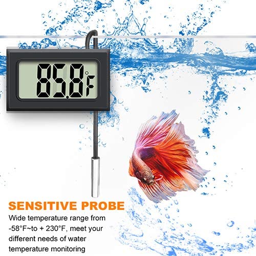 LCD Digital Screen Precision Refrigerator Thermometer Adjustable Stand Magnet Waterproof Digital Refrigerator Freezer Room