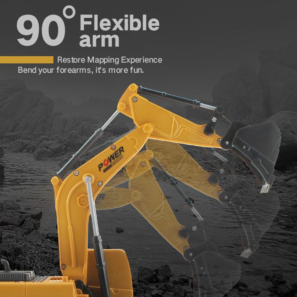 5ch rc excavators, 1/24 engineering crawlers, car vehicles with lights, music, remote control toys