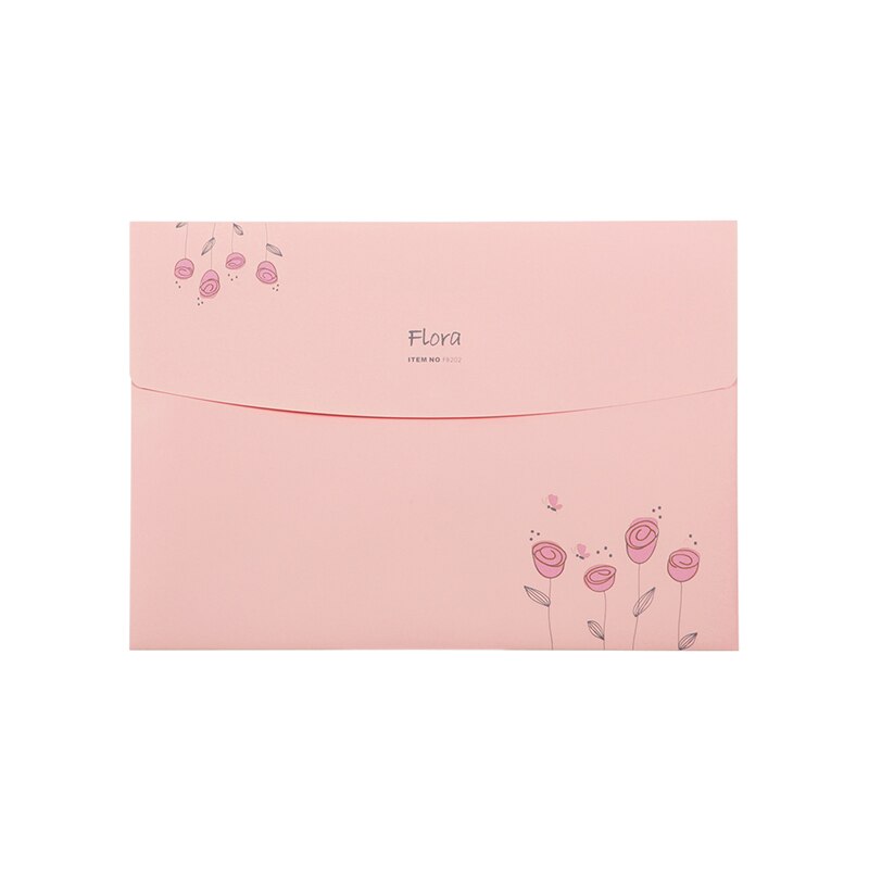 Flora-Carpeta de presentación A4, archivador de papel, conjunto de 4 unidades/lote