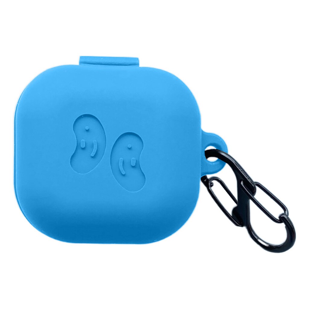 Protective Cover Silicone Case for Samsung Galaxy Buds live Earphone with Hook: I