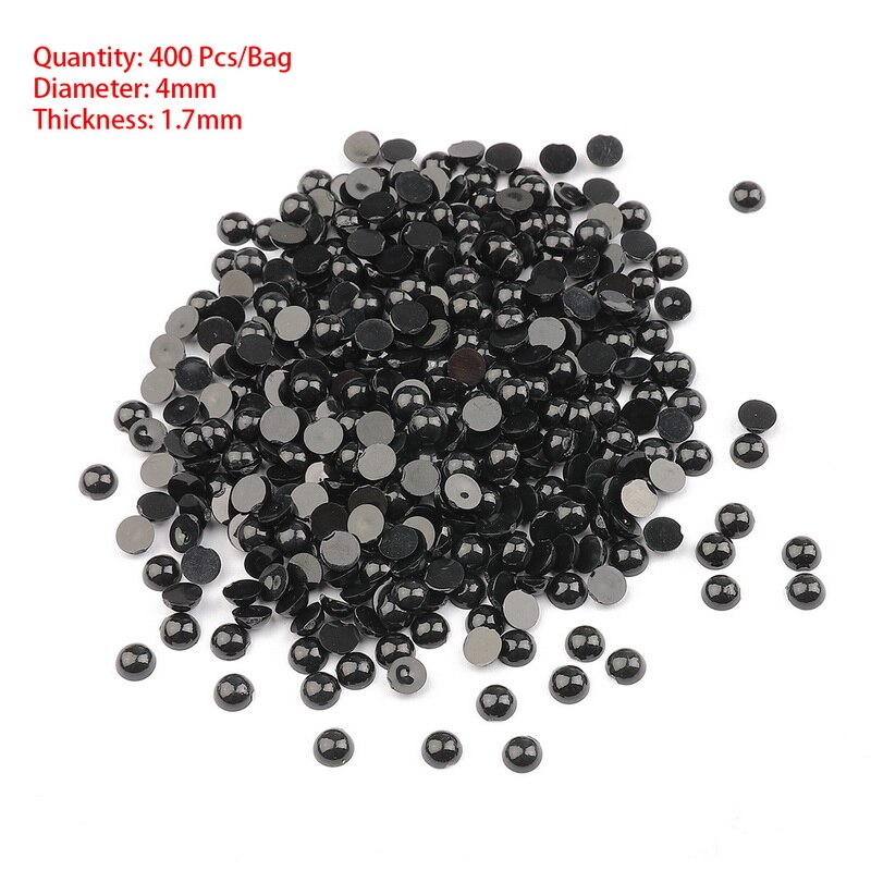 500 st 3-8mm svart plast säkerhetsögon för björndocka djur docka diy hantverk barn barn leksaker ögon tillbehör: 02