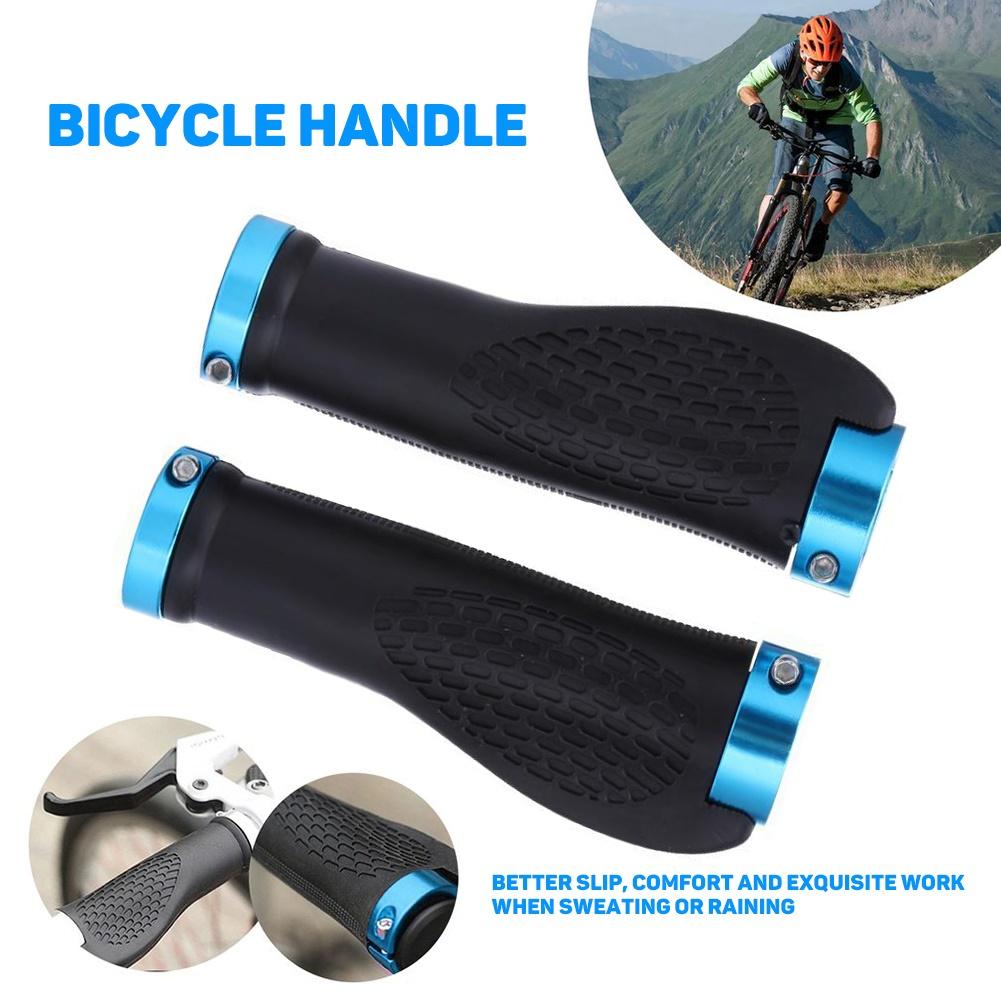 1 paire de ruban de poignée de guidon en caoutchouc pour vtt, antidérapant, verrouillage, accessoires de cyclisme