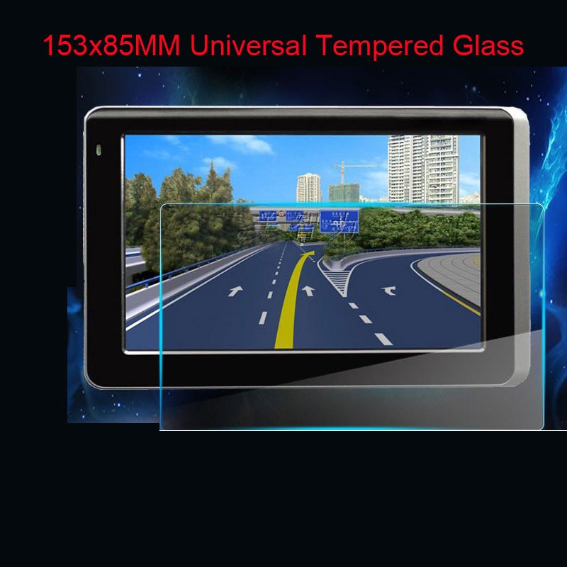 153*85mm Glass LCD Guard for 7 inch Irulu BDF WeCooL tablet Car GPS PDA MP4 Video DVD 9H Tempered Glass Screen Protector