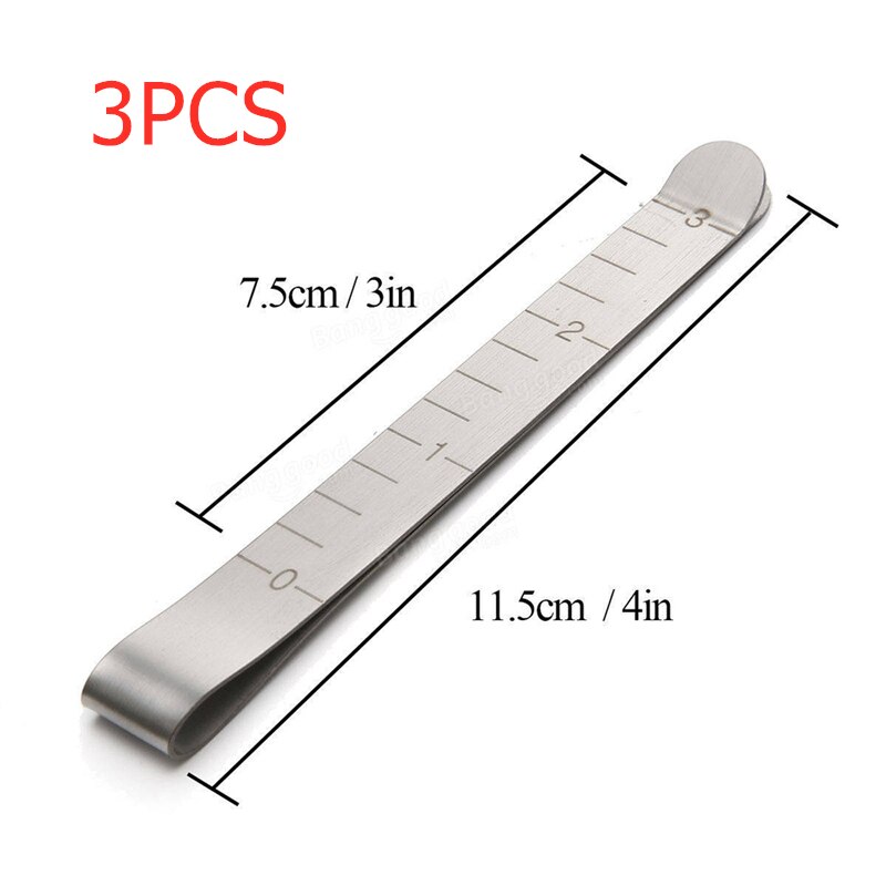 20pcs Metal Sewing Crimping Clip Stainless Steel Hemming Clips Ruler for DIY Sewing & Stitching Pinning Marking: 3pcs