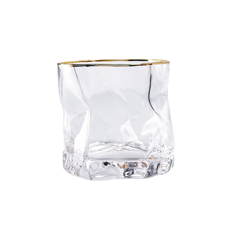 Ceative viskilasi 280ml kristallilasi epäsäännöllisen muotoinen cocktail brandy tequila rommi vodka alkoholi sake lasi viinikuppi