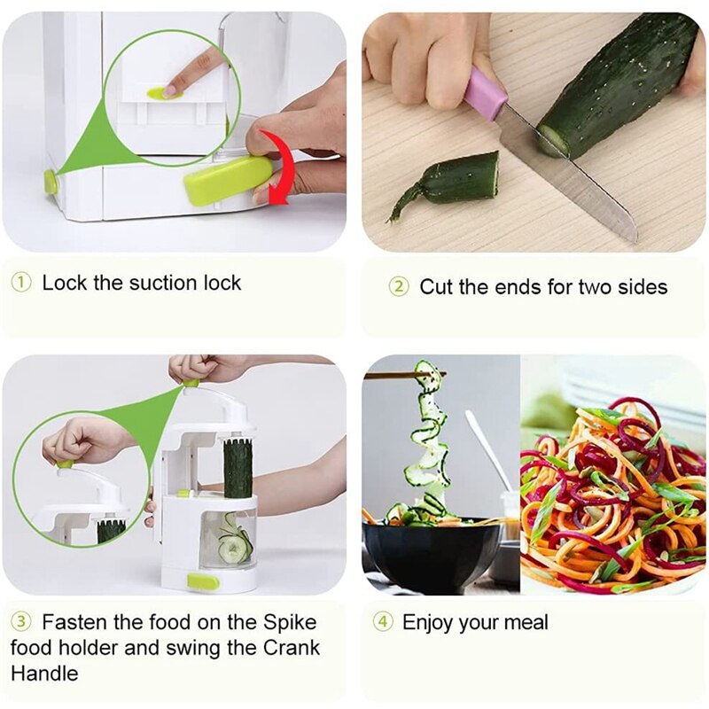 Spirale pour légumes, trancheur de légumes, machine à Spaghetti pour courgettes, machine à nouilles pour courgettes