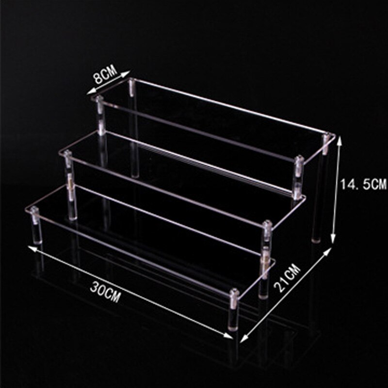 1/2/3 Tiers Clear Acrylic Toys Car Mold Organizer Showing Jewelry Display Shelf Shoes Rack Sunglasses Storage Bag Display Stand