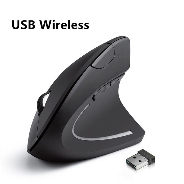 Ergonomic Vertical Mouse USB Plug Wired Right Hand Computer Gaming Mice 1.8m linelength Optical Mouse Gamer Mouse For Laptop PC: Wireless