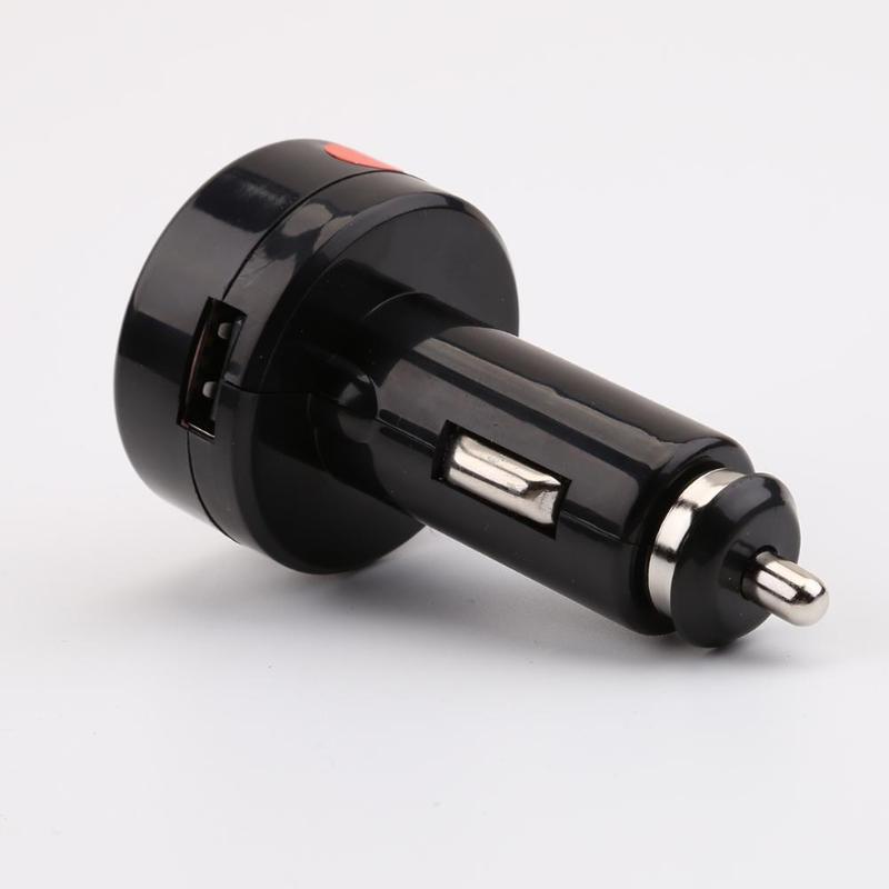 3 in 1 12 V/24 V Temperatuur Meter Voltmeter Sigarettenaansteker Digitale LED Auto Voltmeter Thermometer Auto USB lader