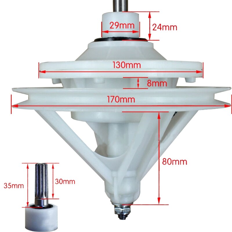10 teeth shaft height 30/40/45/50mm Washing machine reducer: 35 D