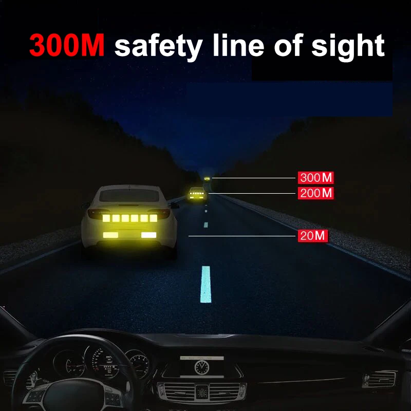 Reflective Stickers Car Motorcycle Luminous Accessories Safety Warning Tape Helmet Stroller Stickers Car Decoration Accessories