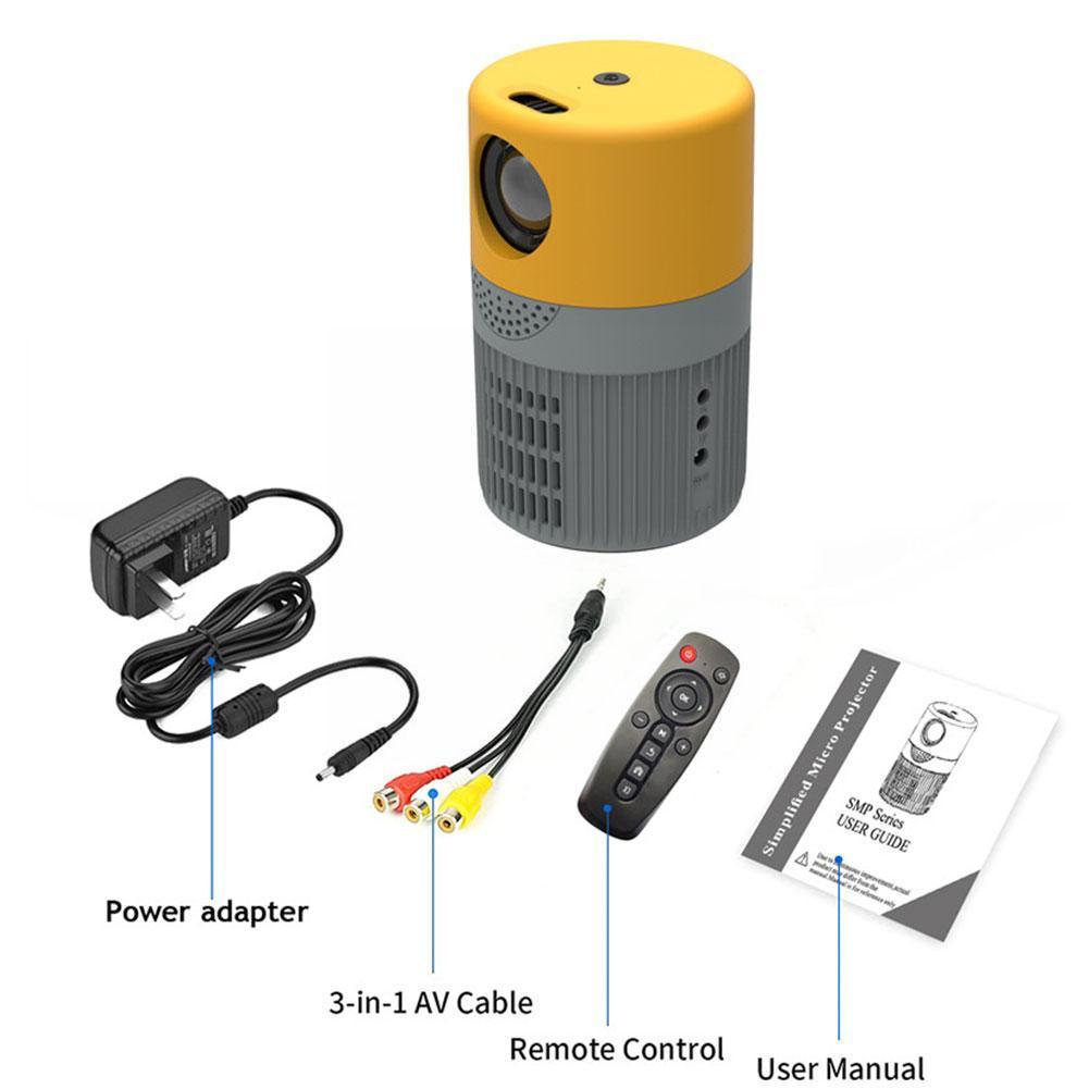 Yt400 Led Mobiele Video Projector Home Theater Media Speler Kids Thuis Mini Projector Draagbare Mini Projectoren Voor Telefoon D2u3