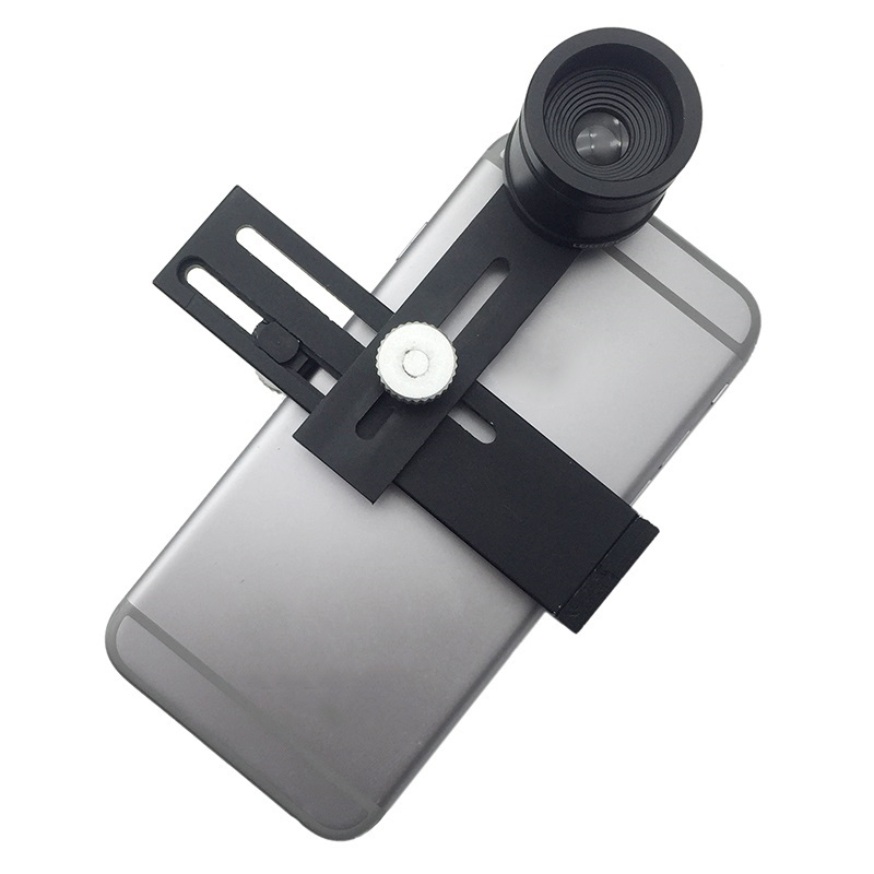Adaptateur universel de support pour téléphone portable avec pince de téléphone oculaire 10X se connecter avec un Microscope stéréo
