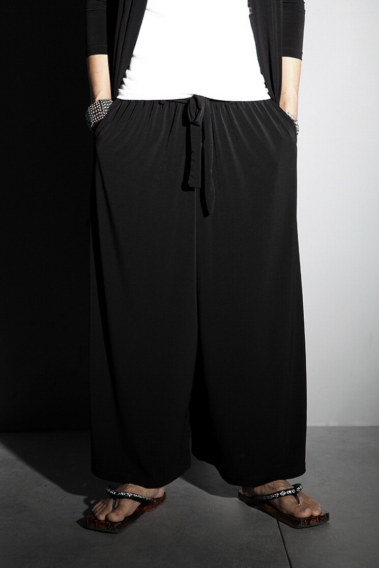 Männer hosen sommer lässig slouchy breite bein hosen culottes herren neun Minute hosen ausgestelltes hosen Yamamoto stil