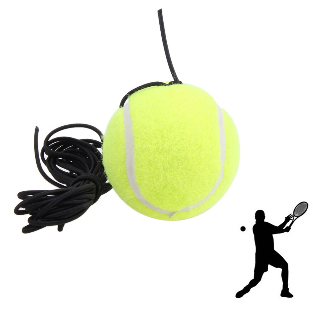 Portable Single Trainer Self-Study Tennis Training Tool Exercise Tennis Practice Trainer Baseboard Sparring Device Ball Holder