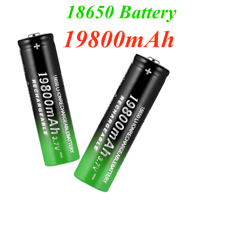 18650 batteri laddningsbart batteri 3.7v 19800 mah kapacitet li-ion laddningsbart batteri för ficklampa ficklampa batteri