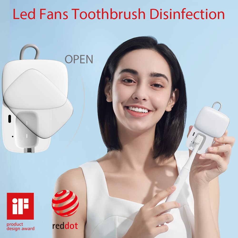 Smart Uv Licht Snel Droog Fans Tandenborstel Desinfectie Doos Draagbare Sterilisator Voor Xiaomi Oral B Elektrische Tandenborstels Oordopjes