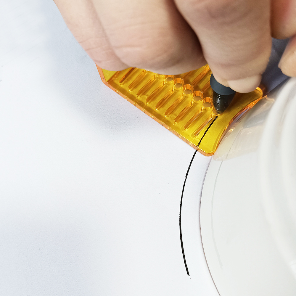 90/140 stopni plastikowa ściągaczka naklejka naklejka cięcie nóż zmierz znak narzędzie robić robienia odcień z włókna węglowego okno samochód folia winylowa owijanie