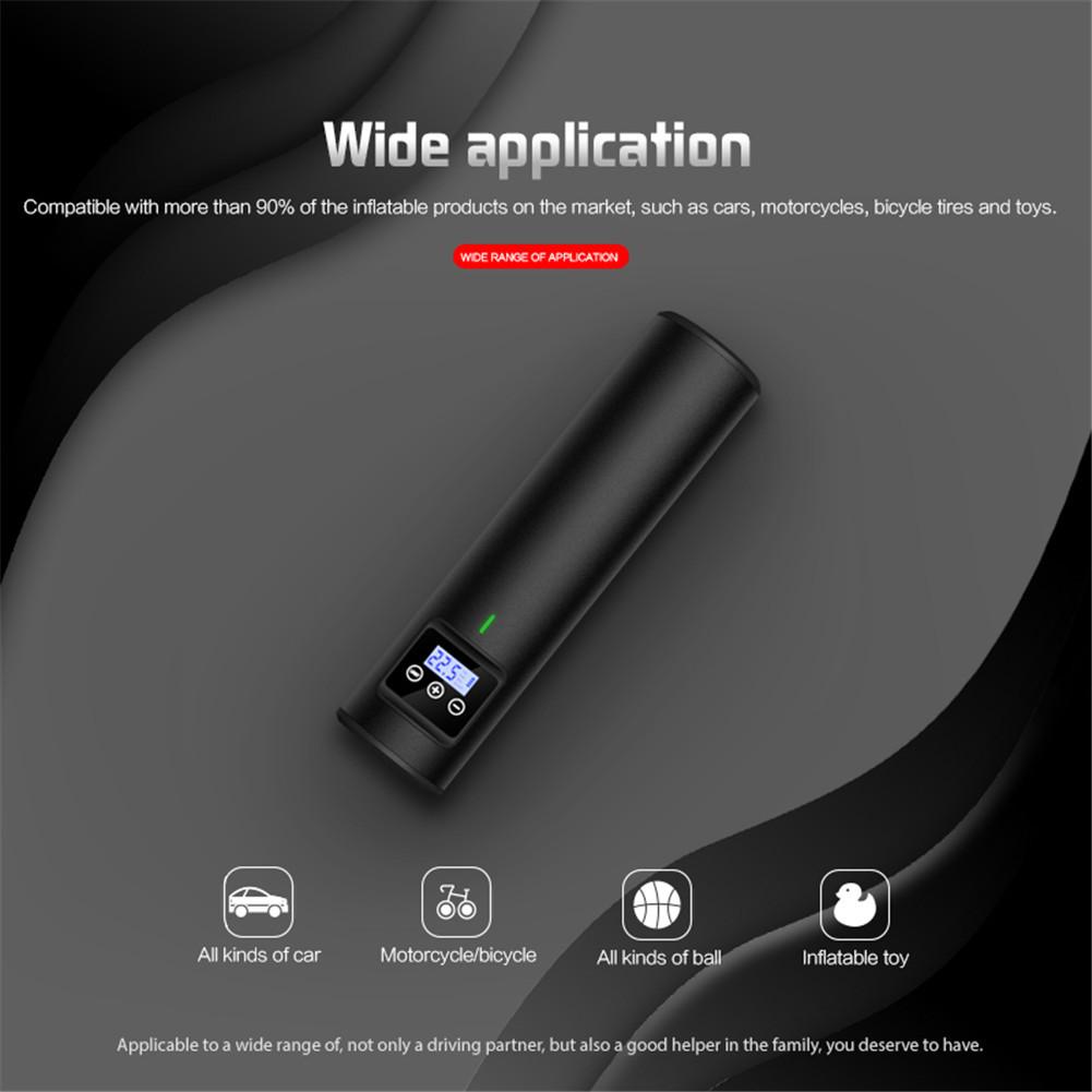 Auto luchtpomp oplaadbare draagbare draadloze bandenpomp digitale display compressor nood elektrische pomp voor auto fietsen ho