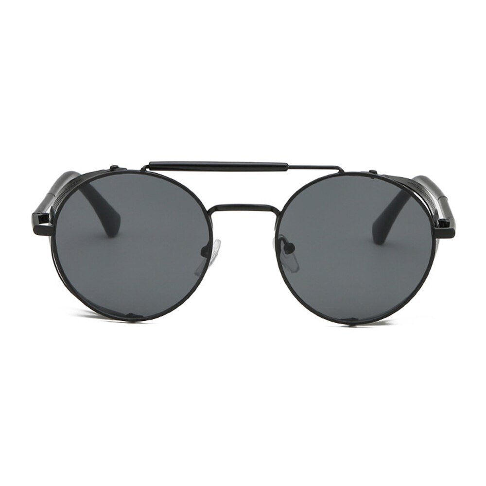 Ronde Steampunk Zonnebril Vrouwen Mannen Metalen Bril Vintage Metalen Frame Zonnebril UV400